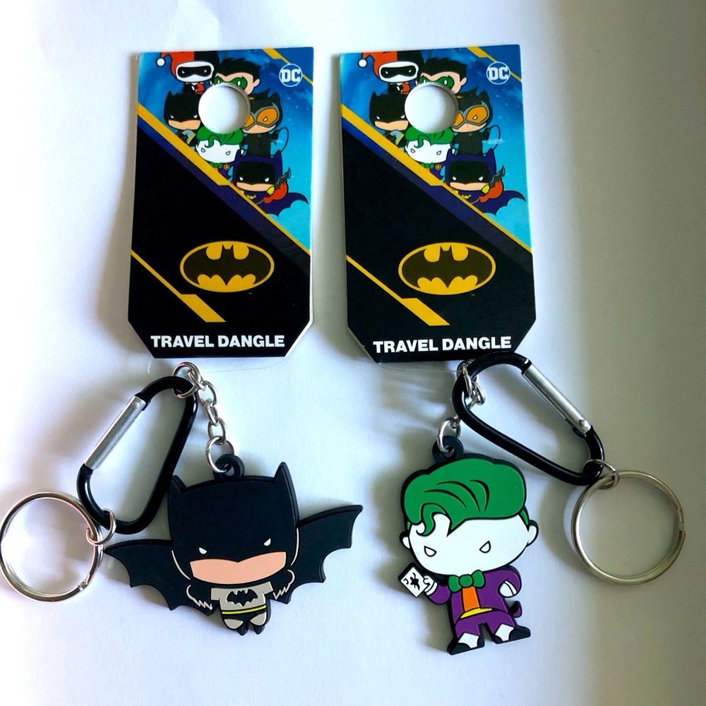 Warner Brothers Batman and Joker Travel Dangle/Keychain